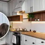 Kladdigt fett på skåpen försvinner på några minuter: ett bortglömt